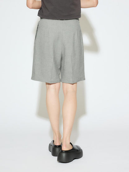 MIDIUMISOLID for Ladies ハイウエストベルト付きショーツ