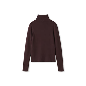 リブタートルニットプルオーバー≪手洗い可能≫