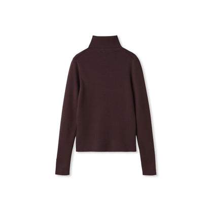 リブタートルニットプルオーバー≪手洗い可能≫