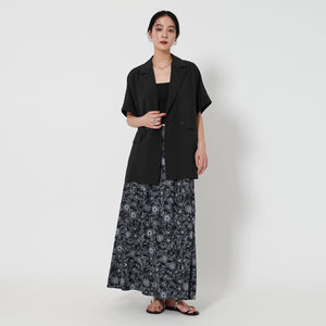 【WEB限定 Wardrobe DAILY MINIMAL】ハーフスリーブ ドルマンジャケット -ウォッシャブル-