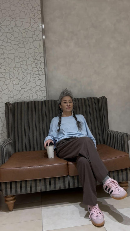 スラブタッチロングTシャツ