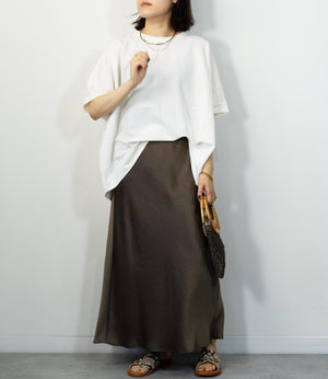 接触冷感オーバーカットソー