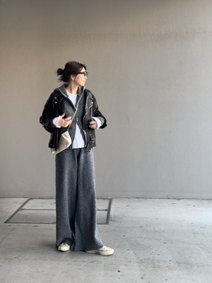 ダブルジップフーディーニットアップ