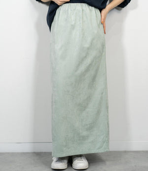 ストレッチスウェードライクIラインスカート