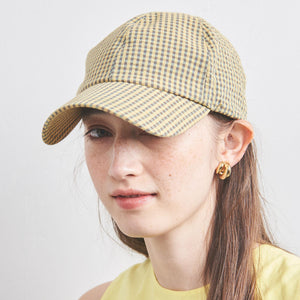 ギンガムチェック キャップ UV