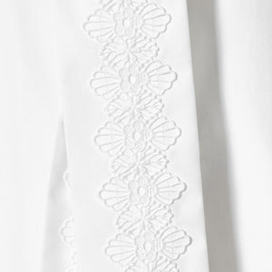 レース コンビ ボウタイ リボン ブラウス ‐ウォッシャブル‐