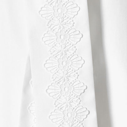 レース コンビ ボウタイ リボン ブラウス ‐ウォッシャブル‐