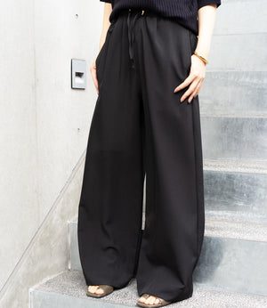 ウエストドロストイージーワイドパンツ