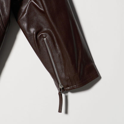 シープレザー フロントジップ ジャケット