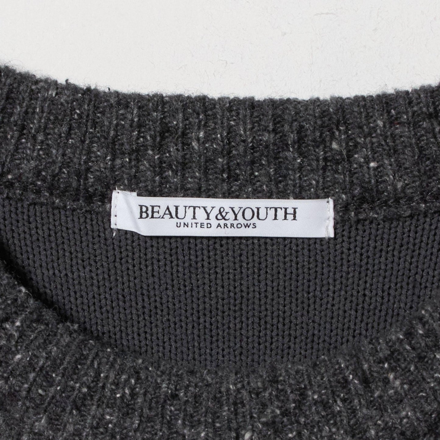 ウールブレンド シルクネップ ニットプルオーバー