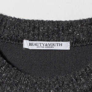 ウールブレンド シルクネップ ニットプルオーバー