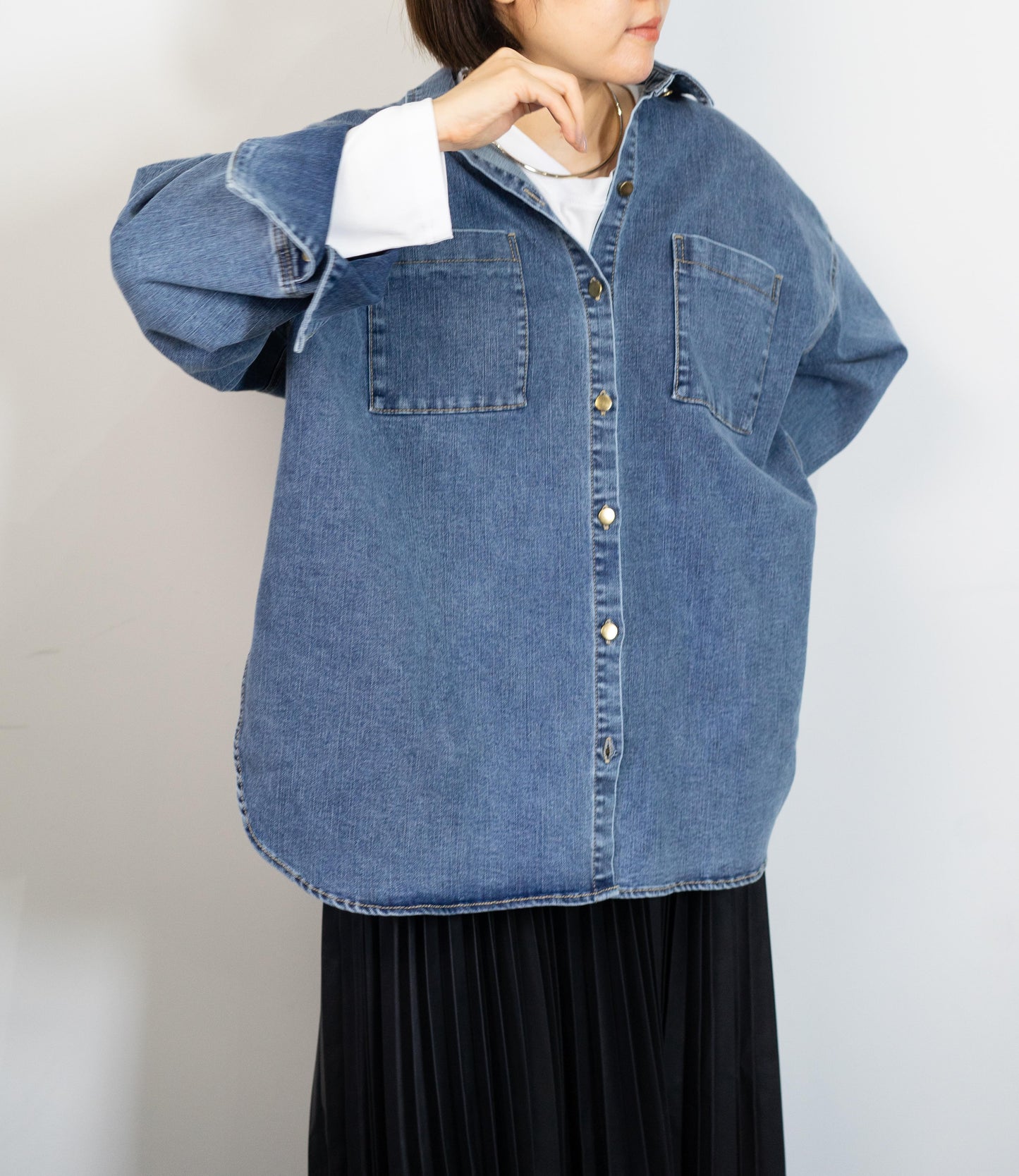 デニムオーバーシャツ