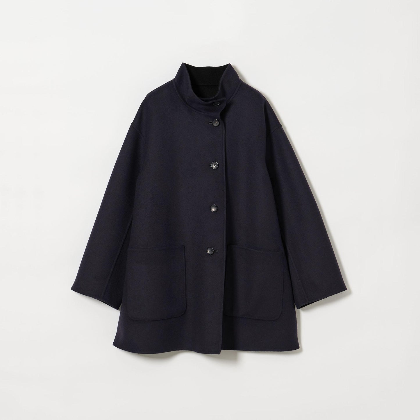 バイカラー リバー Aライン コート