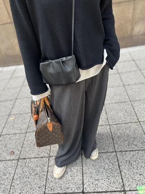 リネンワイドスラックス