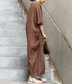 2wayスリーブボクシーワンピース(インナーワンピース付き)