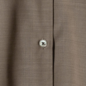 シアー レギュラーカラー ソリッドシャツ