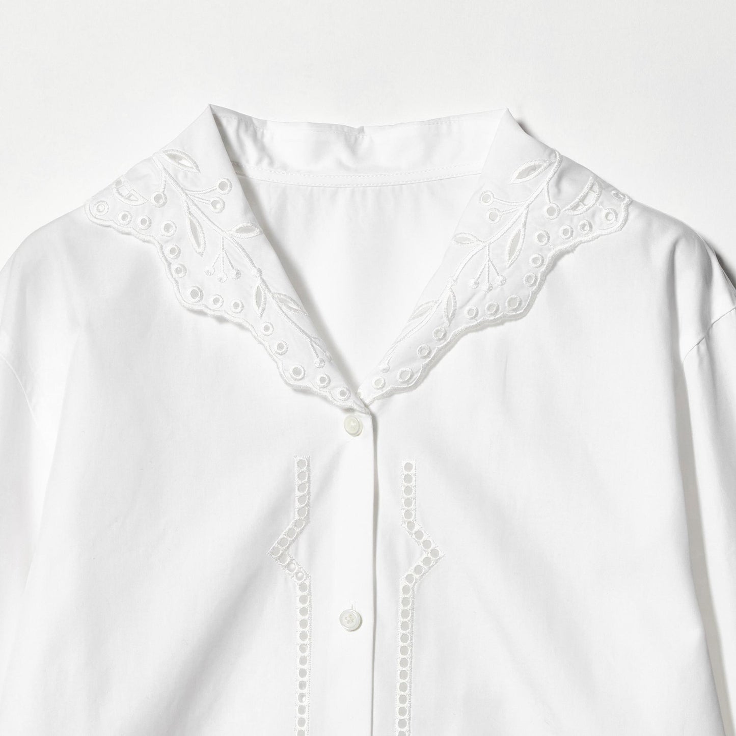 エンブロイダリーカラー シャツ