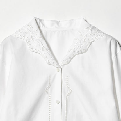 エンブロイダリーカラー シャツ