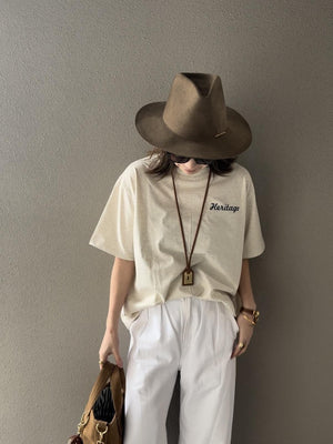 HaritageロゴバックプリントT