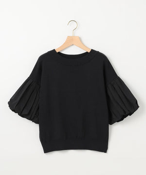 ストレッチクリアパフ袖 ニット