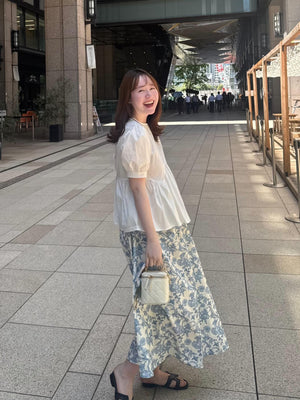 フローラル総柄マキシスカート