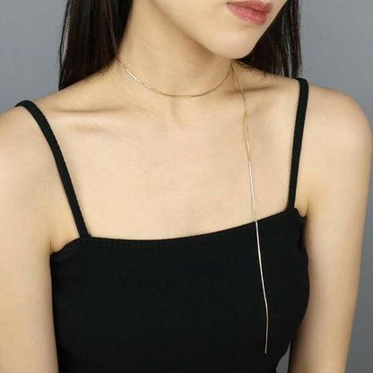 Yシェイプロングネックレス