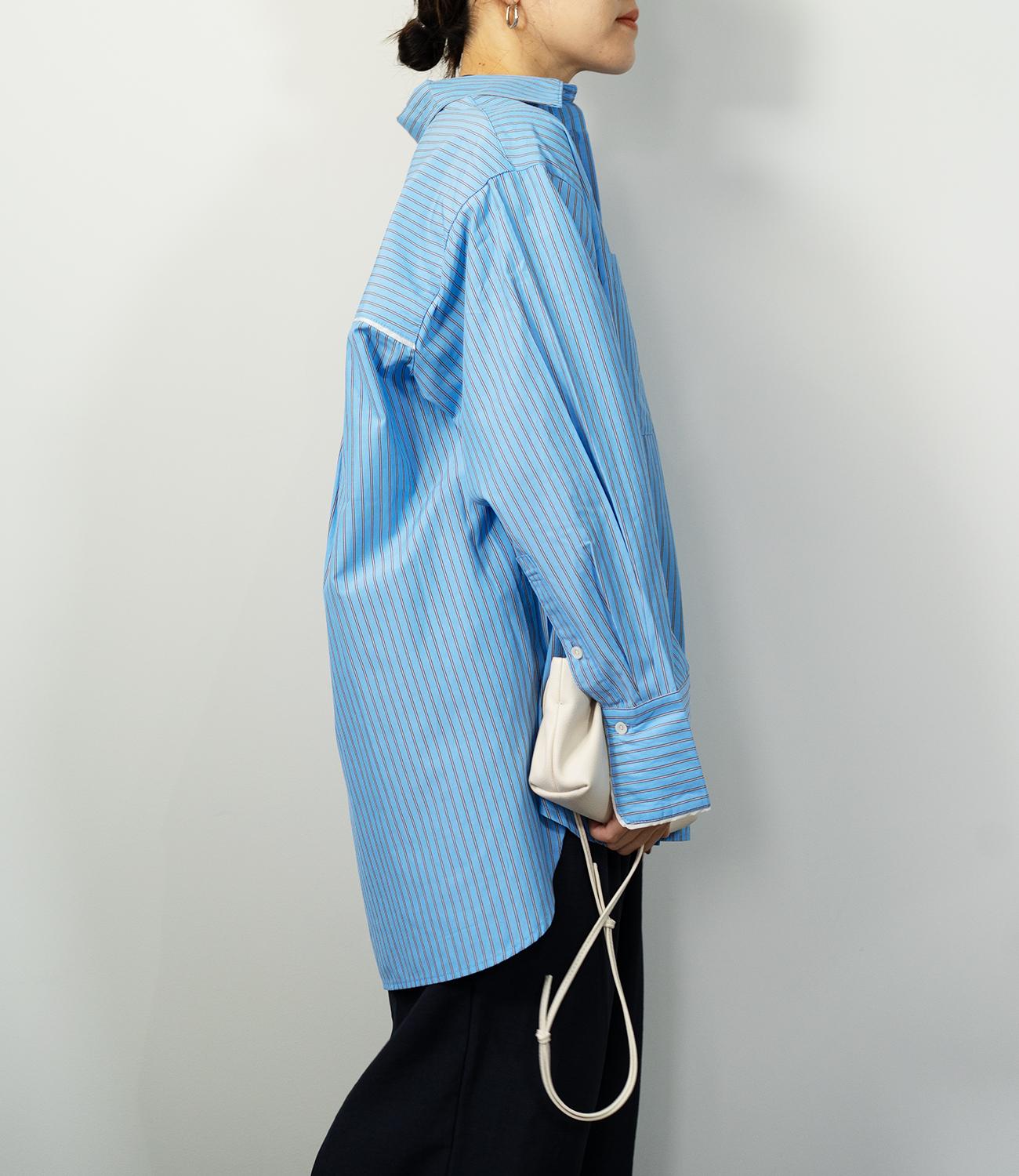 ストライプオーバーシャツ