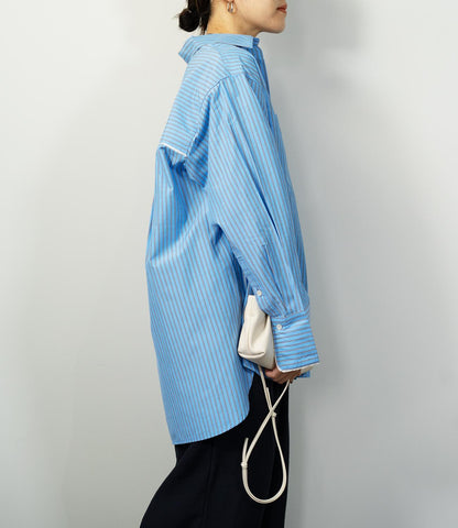 ストライプオーバーシャツ
