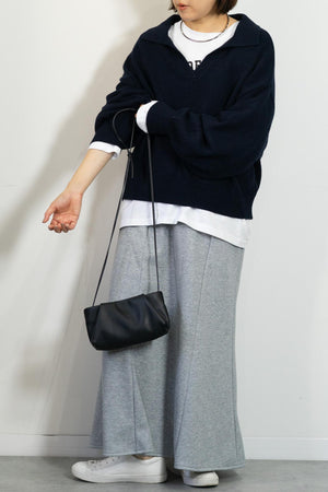 スキッパーニットプルオーバー