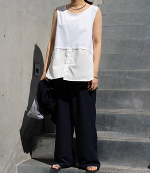 オーバーレイタンクトップ