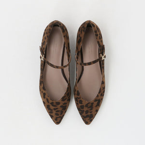 Vカット ストラップ フラットシューズ 撥水