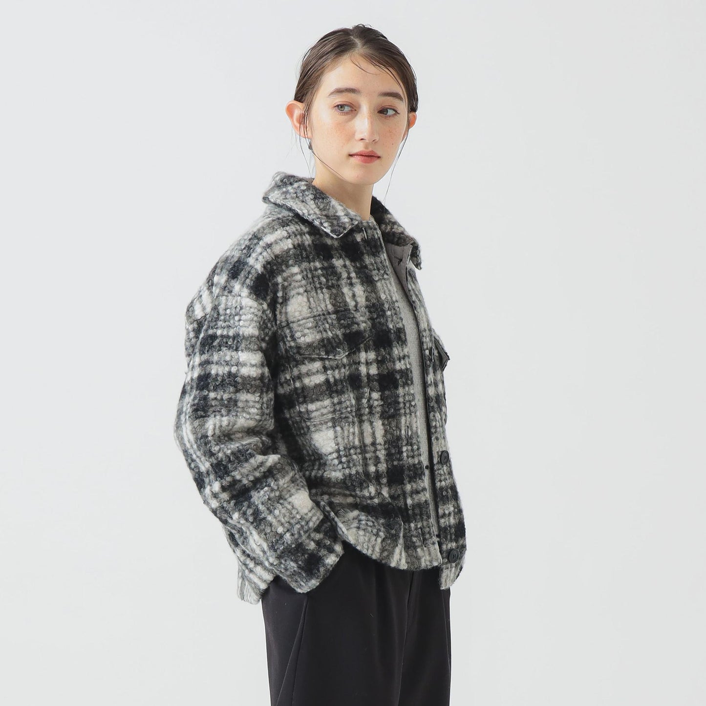 チェック CPO ブルゾン