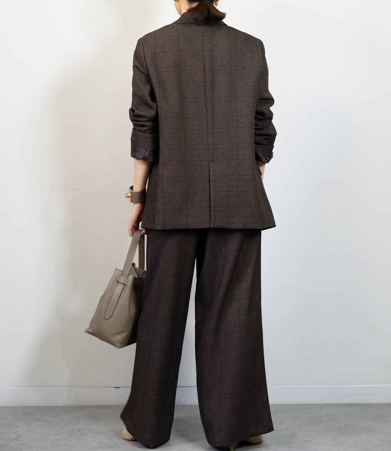 グレンチェックダイージーパンツ