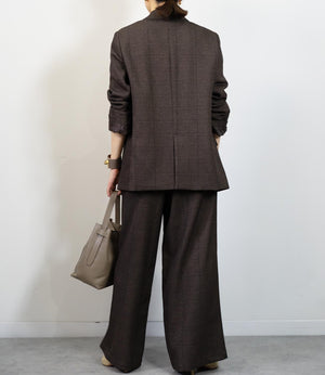 グレンチェックダイージーパンツ