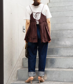 ピンタックキャミビスチェ