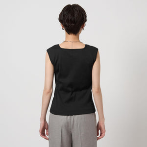 ブライトリブ フレンチスリーブ プルオーバー カットソー -制菌-