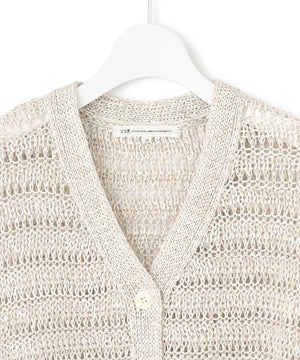 テープミックススカシ ドルマン ニットベスト