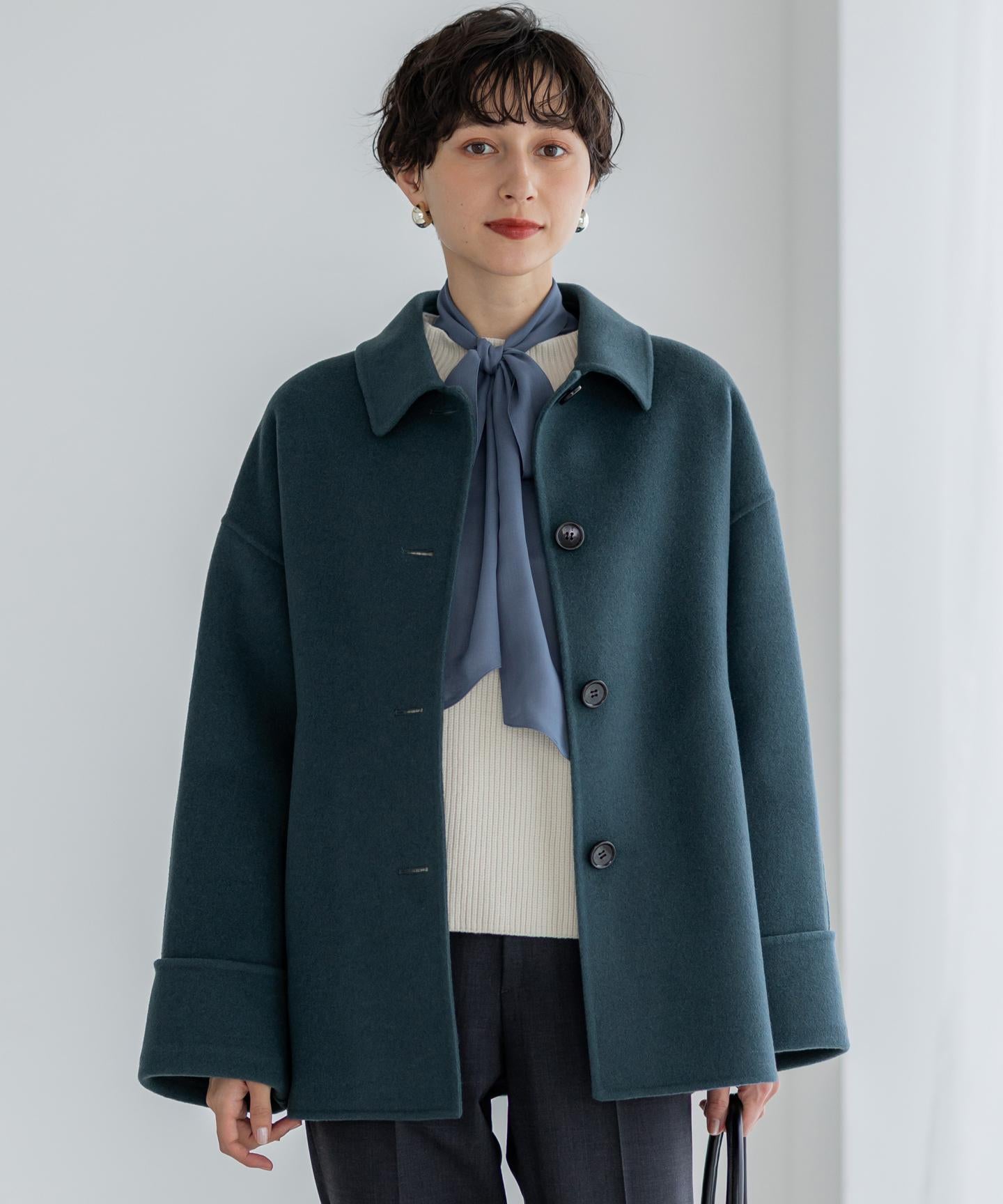 MANTECOPure リバー ステンカラーコート