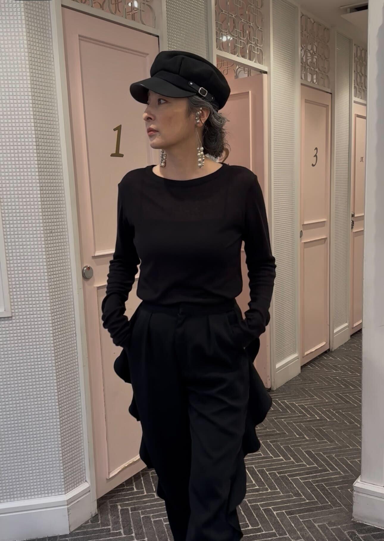 ボートネックシアーロンT