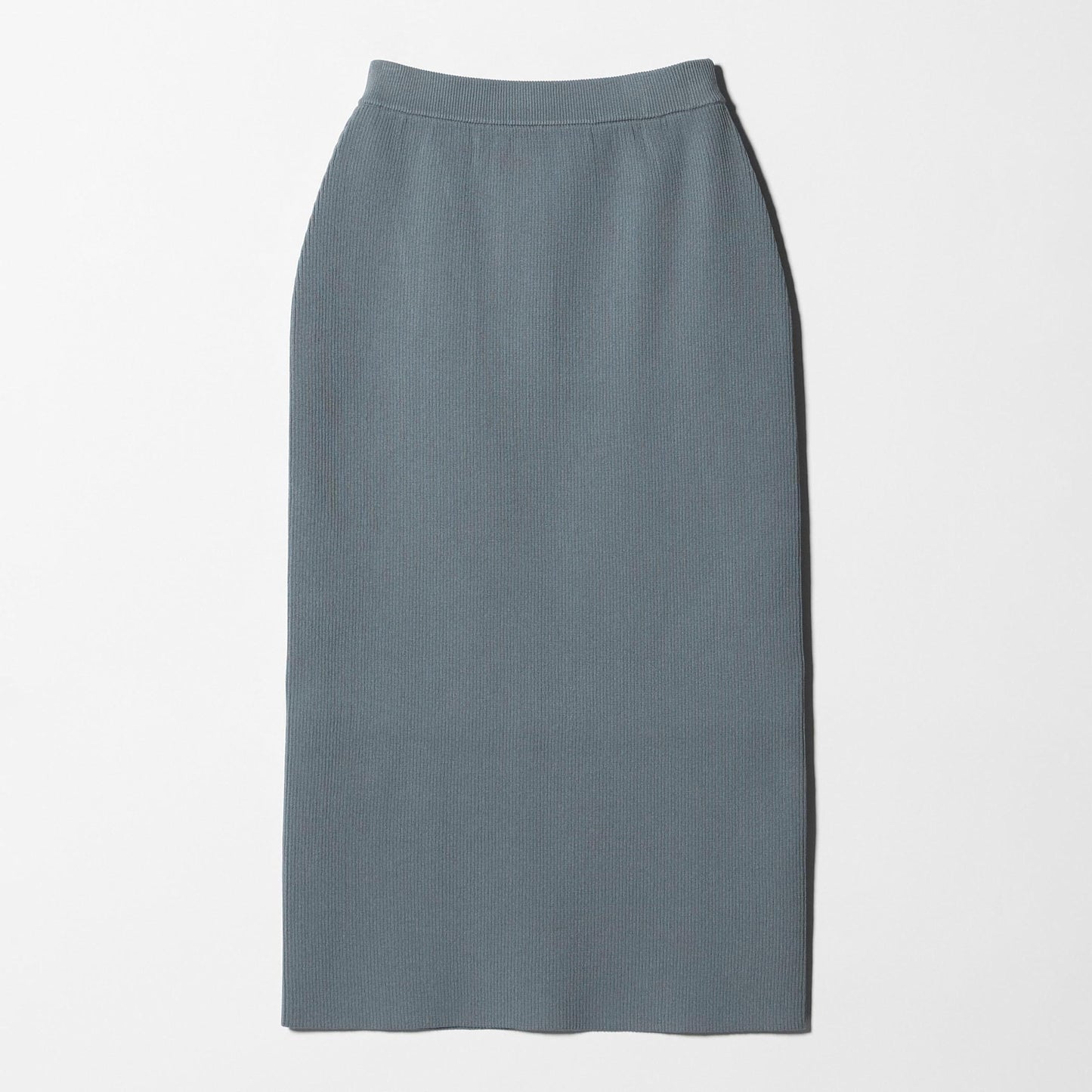【WEB限定 Wardrobe DAILY MINIMAL】ポリエステルコットン リブニットタイトスカート ウォッシャブル