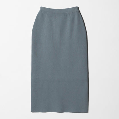 【WEB限定 Wardrobe DAILY MINIMAL】ポリエステルコットン リブニットタイトスカート ウォッシャブル