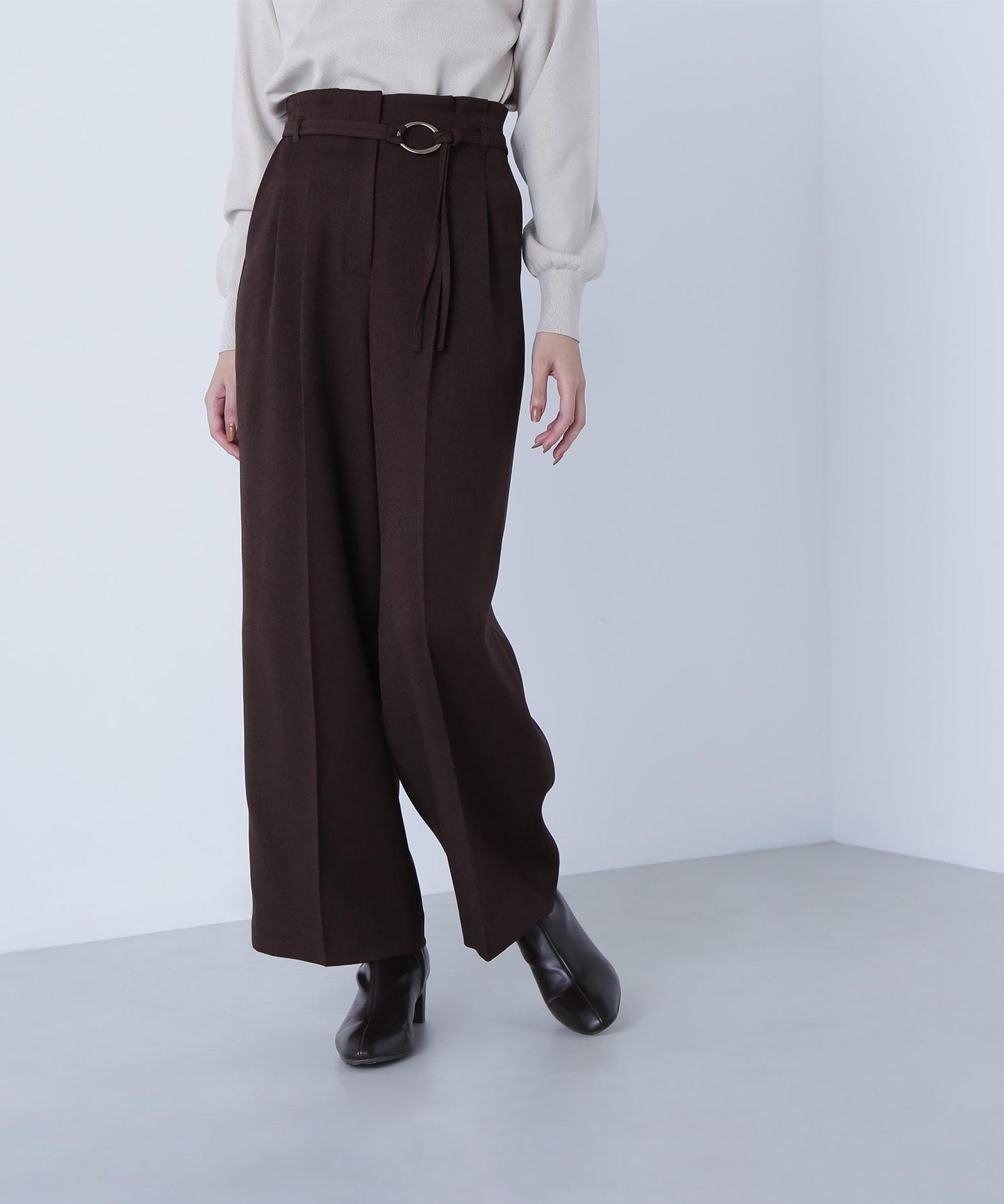 ダブルベルトワイドパンツII