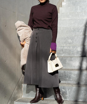 フレアボタンスカート