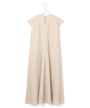 ストレッチブロード Vネックワンピース