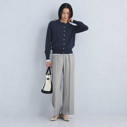 ドラキー クルーネック ニット カーディガン