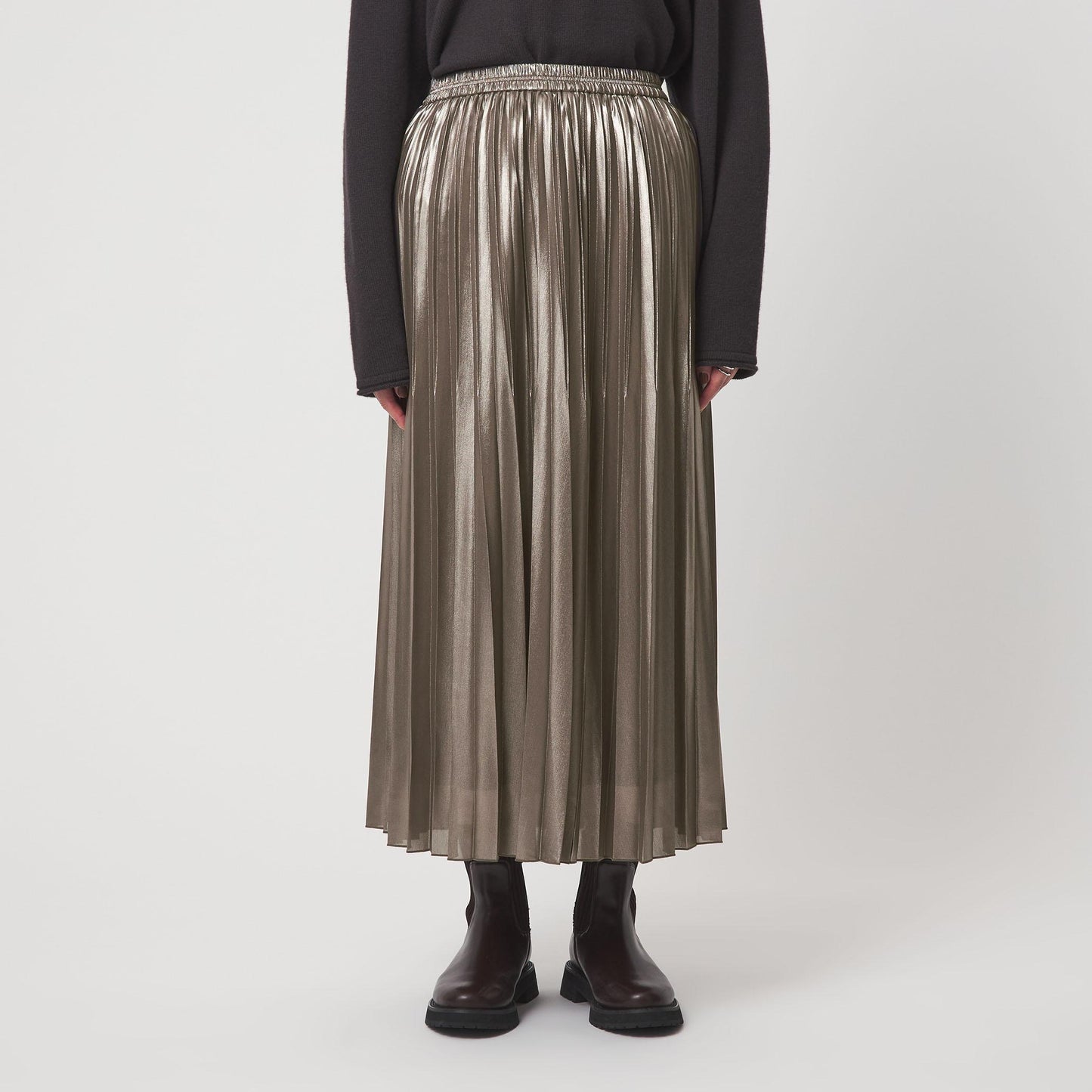 ハクプリント プリーツ スカート