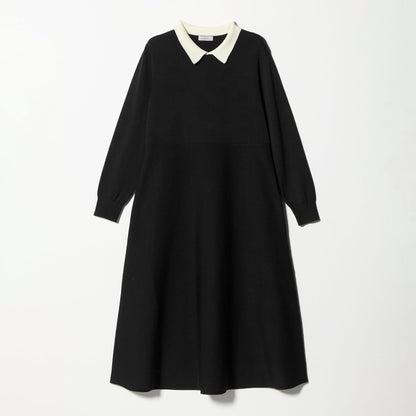 ハイショク エリツキ ニット ワンピース