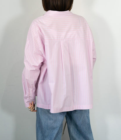 先染めストライプシャツ