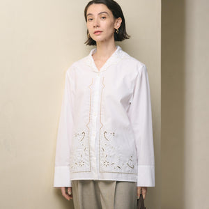 エンブロイダリーカラー シャツ