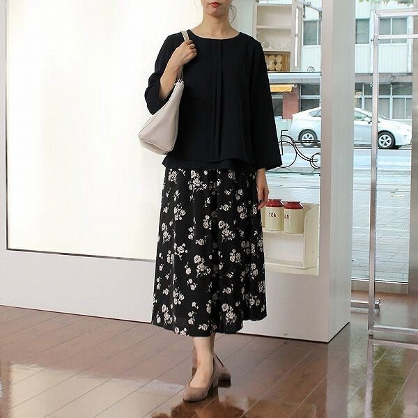 花柄ロングスカート